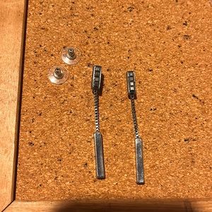 Silver color earrings